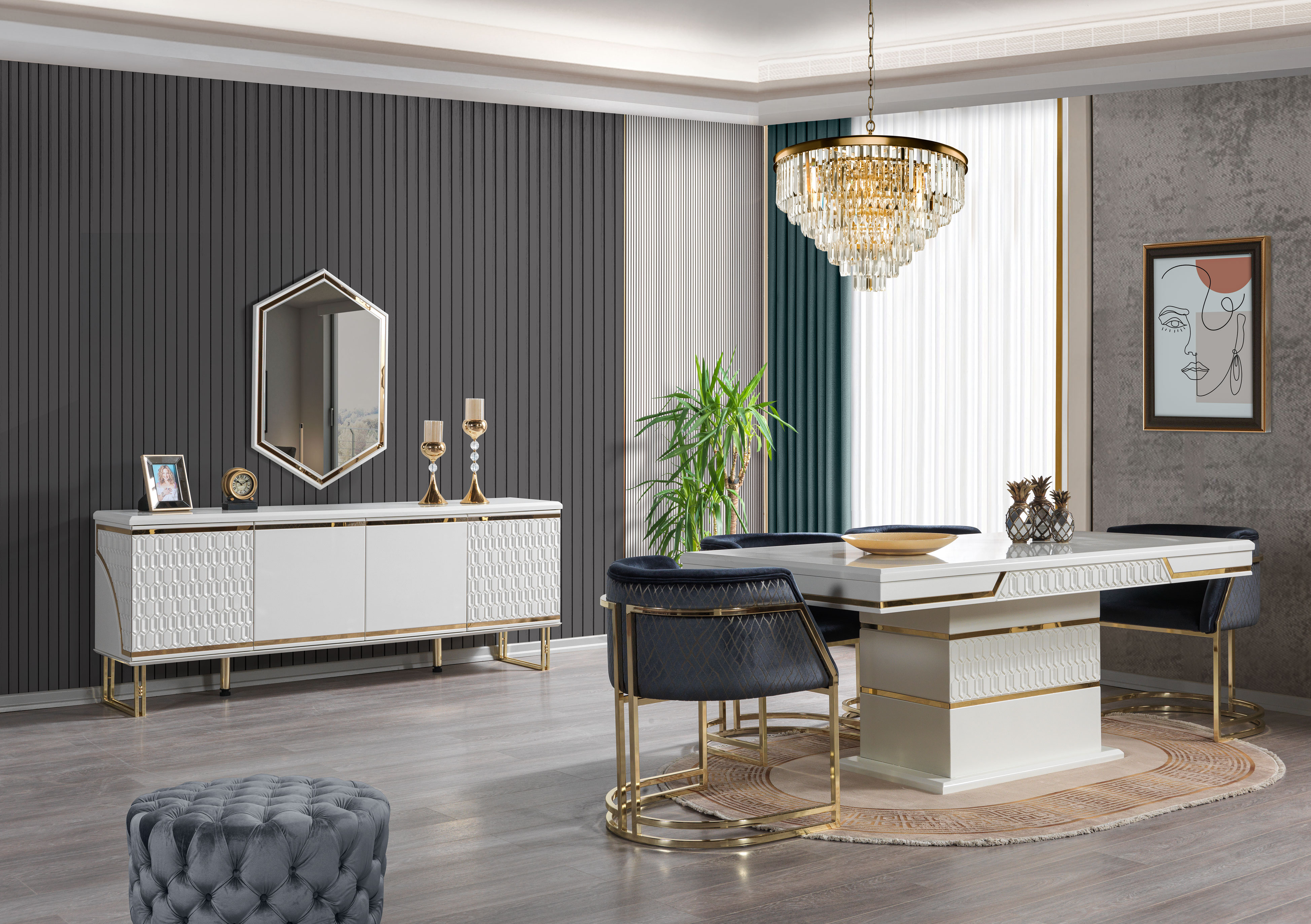 Paris yemek odası takımı